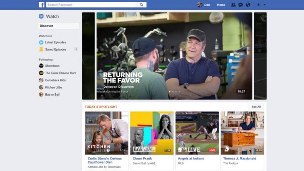 Facebook va a por YouTube con Watch, un nuevo espacio para subir tus vídeos