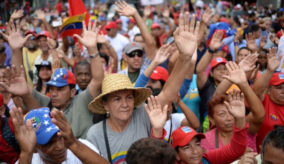 Los chavistas apoyan Gobierno de Nicolás Maduro