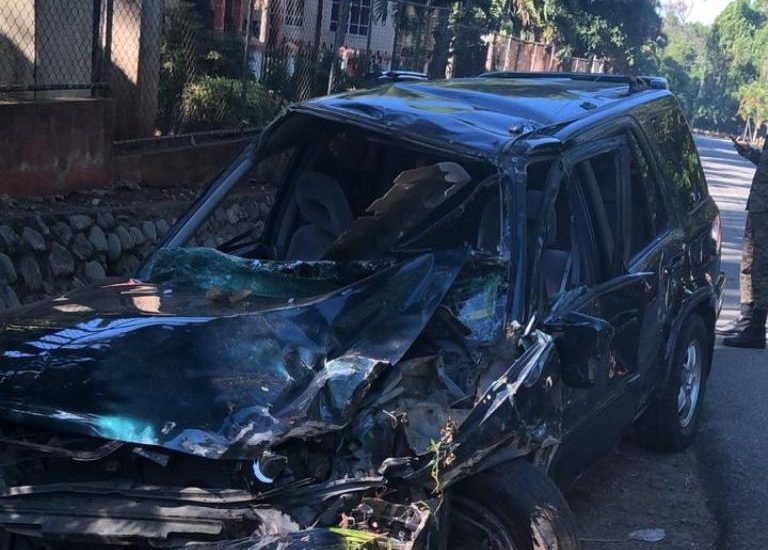 Tres personas heridas en accidente de tránsito en Jarabacoa 