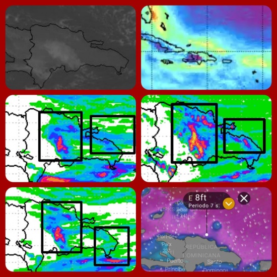 Lluvias, oleajes y suave brisa cerraran el 2018 en regiones de la república Dominicana