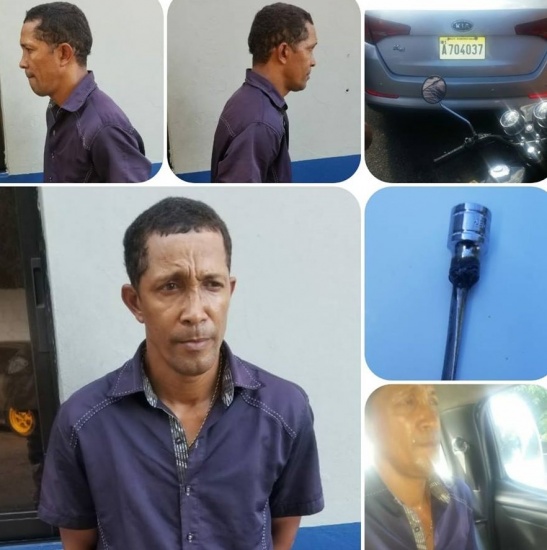 Detienen en Sosúa sujeto que robó automóvil en parqueo de un supermercado en Santo Domingo, 
