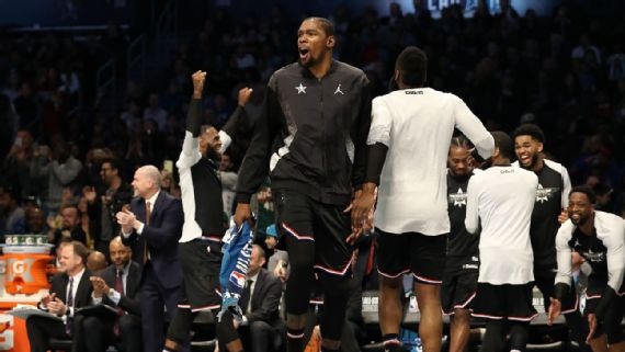 Kevin Durant, MVP del All-Star Game 2019; equipo de LeBron gana evento 178-164