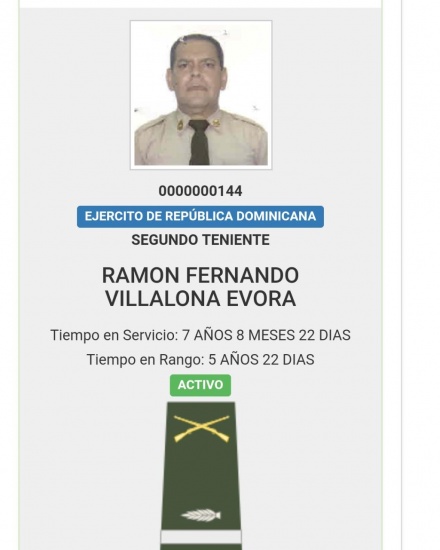 Resultado de imagen para Fernando Villalona fue ascendido a primer teniente del Ejército Nacional