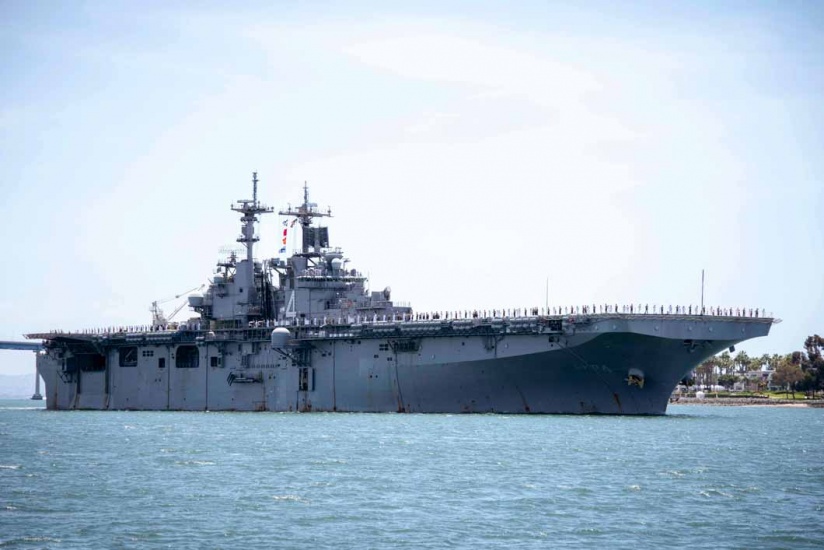 Un buque de guerra estadounidense 
