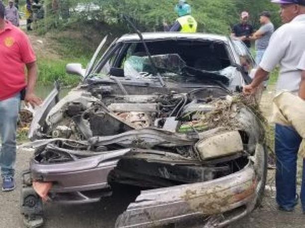 Al menos 9 personas ahogadas al caer vehículo en un canal de riego en Santiago