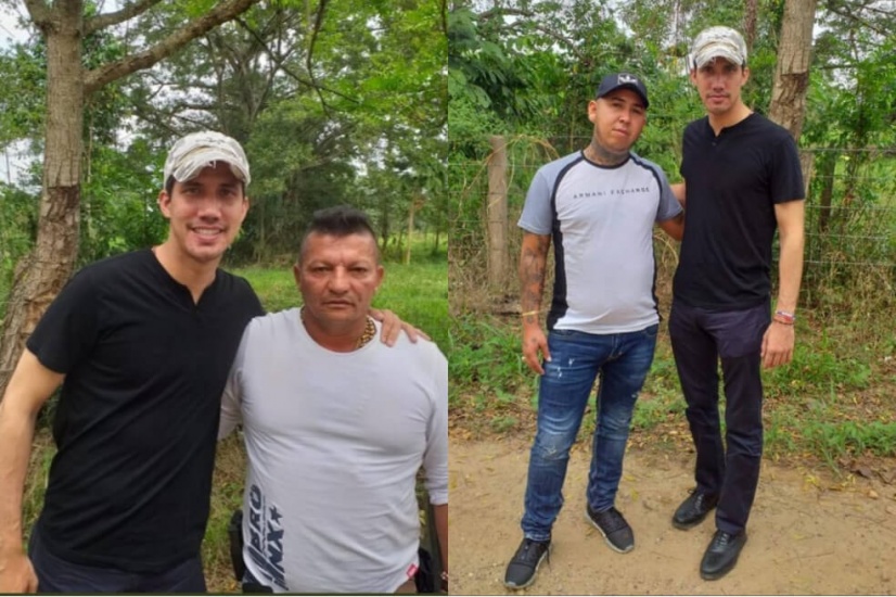 Las fotos de Juan Guaidó con narcoparamilitares en la frontera colombo-venezolana