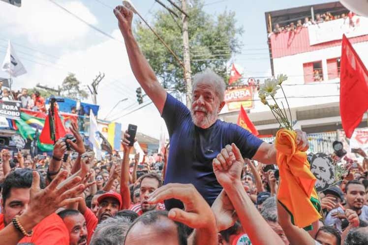 Recogerán firmas en Cuba para liberación de Lula da Silva