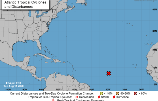 Sistema de baja presión en el Atlántico con 90 % de convertirse en depresión tropical