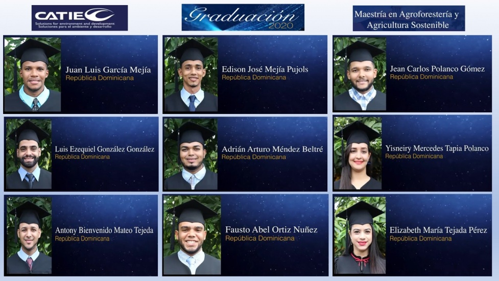 Se gradúan estudiantes dominicanos en el CATIE de Costa Rica 