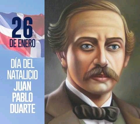Hoy se conmemora el 208 aniversario del natalicio de Juan Pablo Duarte