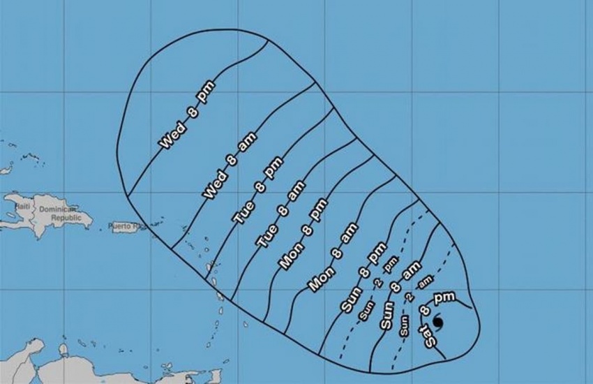 Sam se fortalece a huracán de categoría 4; Onamet vigila huracán, tormenta, onda tropical y vaguada