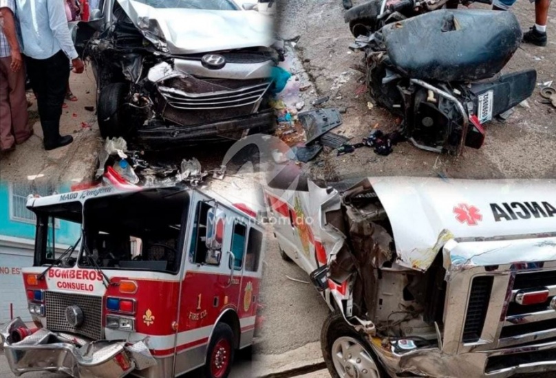 Simulacro deja 7 heridos en San Pedro de Macorís tras accidente