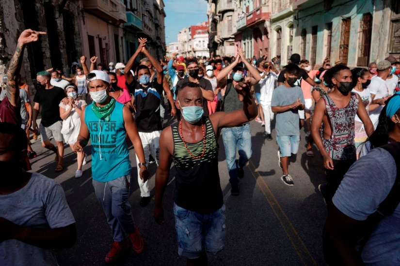 Calma tensa con fuerte presencia policial en La Habana ante la marcha del 15N