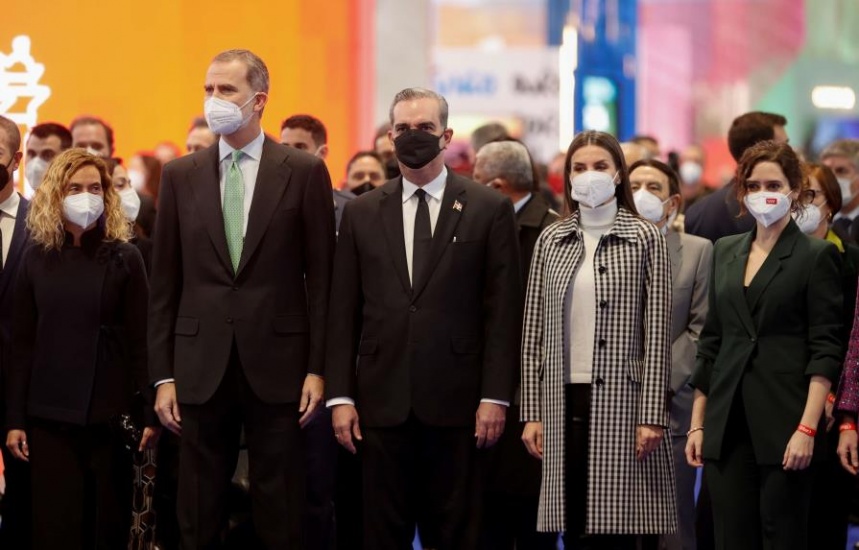 Reyes de España y presidente dominicano inauguran Fitur 2022