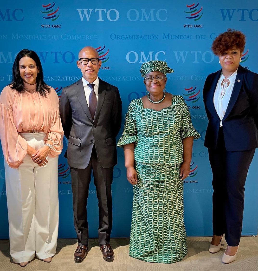 Embajador Sánchez-Fung presenta Cartas Credenciales a Dra. Ngozi Okonjo-Iweala, Directora General de OMC