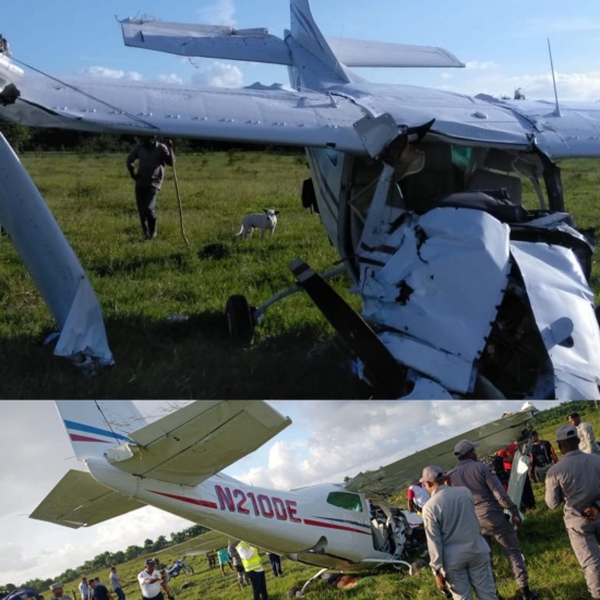 Especulan piloto de avioneta que se estrelló en Puerto Plata no repuso combustible para cubrir ruta