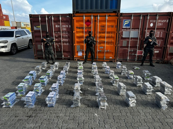 DNCD intercepta envío a Francia de 278 paquetes se presume de cocaína en Puerto Multimodal de Caucedo 