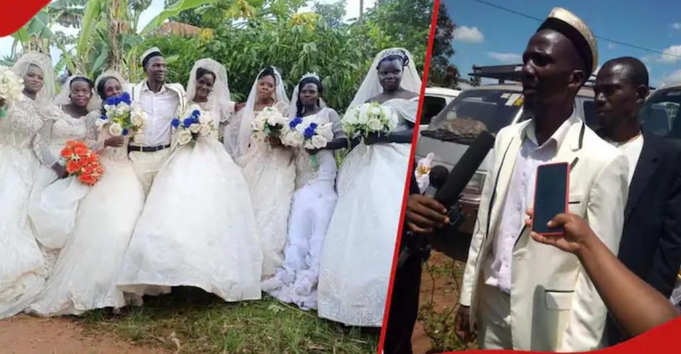 Iracundo africano en Uganda se casa con 7 mujeres, entre ellas 2 hermanas