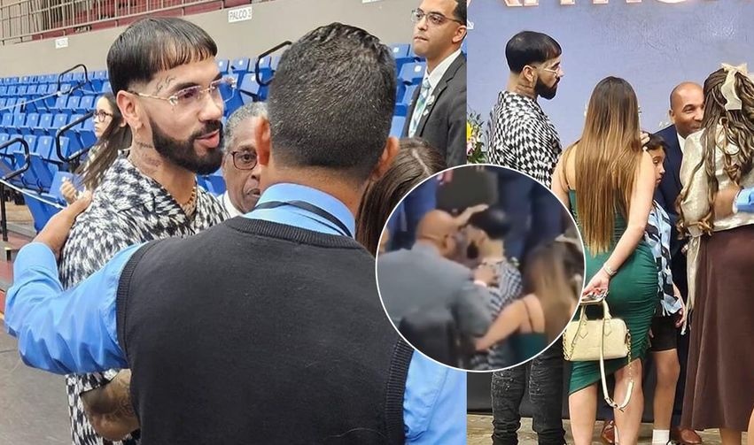 Anuel AA visita iglesia evangélica en Puerto Rico