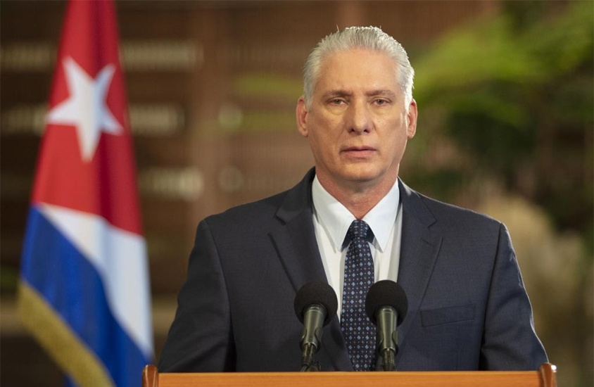 Díaz-Canel culpó a EE.UU. de crisis en Cuba y a activistas de Florida de alentar protestas por falta de luz y comida