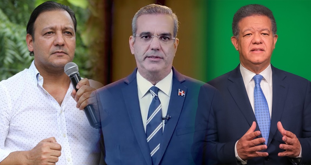 Luis, Leonel y Abel, los tres actores principales de la contienda electoral del domingo 19 de mayo