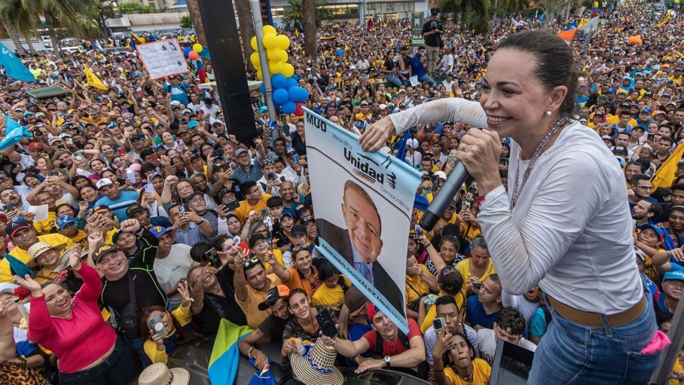 En Venezuela: María Corina Machado y Edmundo González colmaron las calles de Maracaibo en la recta final de la campaña