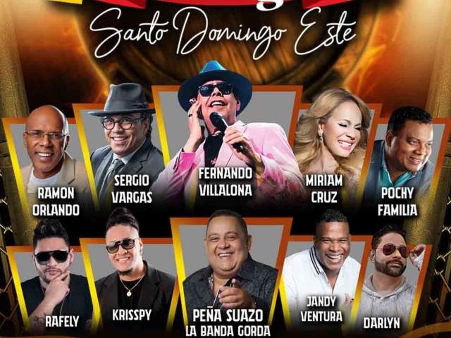 El Festival de Merengue Santo Domingo Este y el Mega Festival de la Restauración este sábado 17 de agosto