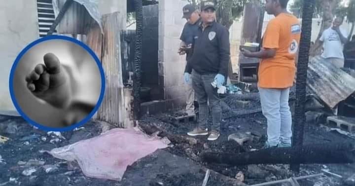 Niño de casi dos años muere calcinado en incendio ocurrido en una vivienda de Los Alcareizos