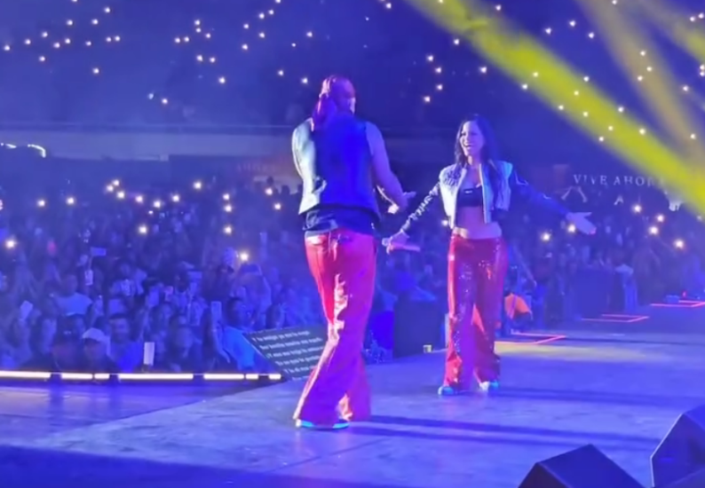 Natti Natasha se une a Aventura como la gran sorpresa de la segunda noche de concierto