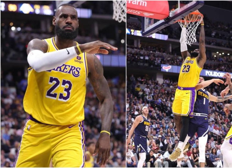 Los Lakers masacran Celtics,' Wemby brilla en París y Jokic da recital de baloncesto, Dallas, Bucks y Spurs ganan, resúmen 