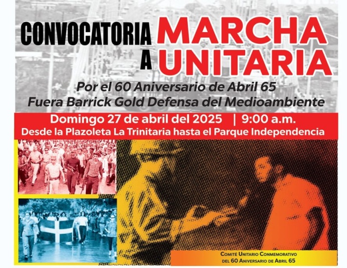 Gran marcha por el agua, la vida y la soberanía, reitera llamado a marcha para el próximo domingo 27 de abril