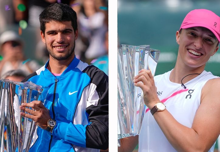 Español Alcaraz y polaca Swiatek, sufrieron pero alcanzaron los cuartos d final