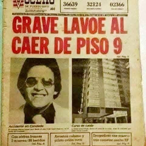 Se cumplen 37 años del accidente de Héctor Lavoe al caer del noveno piso de un edificio