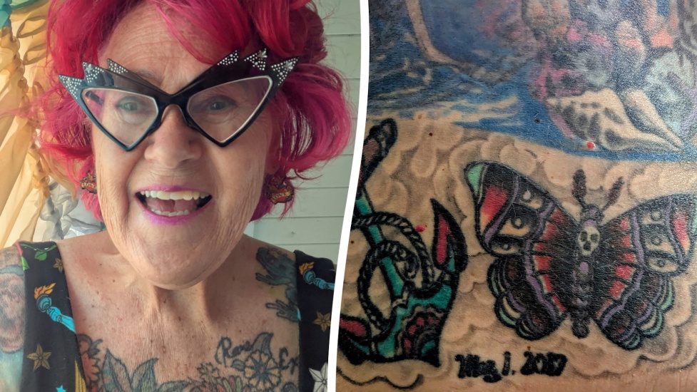 Elizabeth Beauvais, de 65 años, ha invertido 135.000 dólares en tatuajes en casi todo su cuerpo