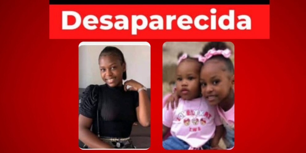 Policía informa trabaja activamente en la búsqueda de la madre y sus dos pequeñas hijas, de 6 y 2 años
