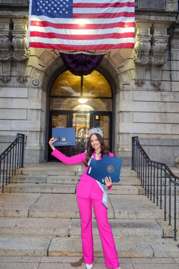 Miss Mundo Dominicana Mayra Delgado recibe cuatro reconocimientos en New Jersey