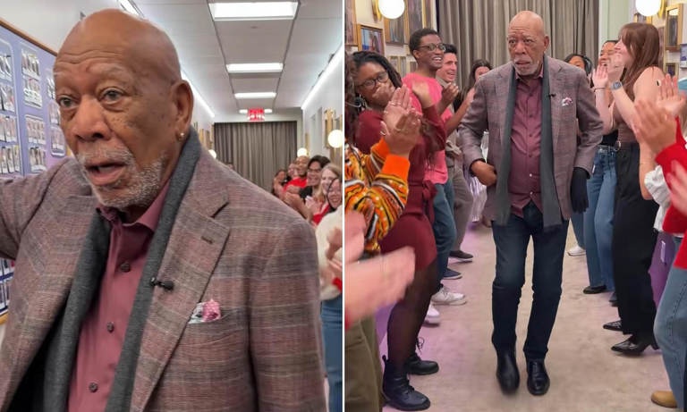 Morgan Freeman preocupa a seguidores tras su paso por el show de Jennifer Hudson