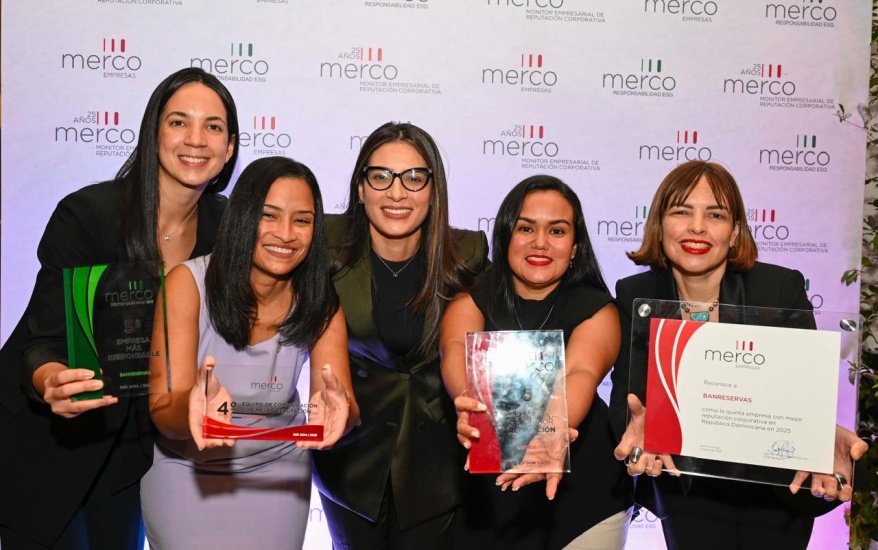 Banreservas destaca en el top 5 de las empresas reconocidas por Merco 2025