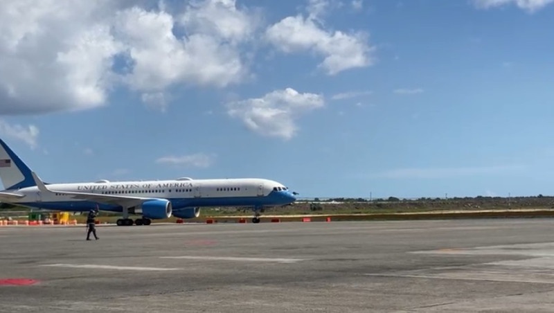 Secretario de Guerra de EE. UU. Pete Hegseth llega a RD en visita oficial 