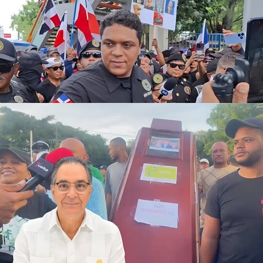 Manifestación y protestas en las afuera del Palacio de Justicia a la espera del fallo en el caso Senasa