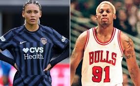 La hija del mítico «gusano» Dennis Rodman, de la NBA, es la nueva futbolista mejor pagada del mundo