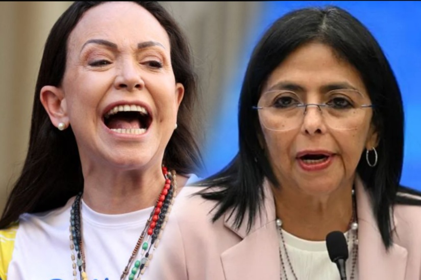 Delcy Rodríguez y María Corina Machado se disputan el favor de Trump