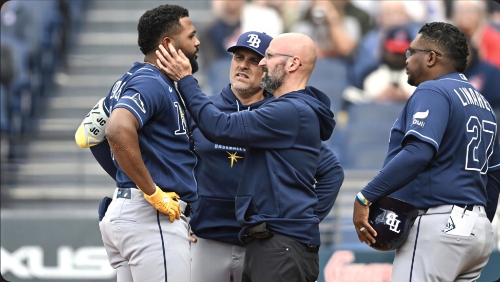 Junior Caminero, se encuentra en observación diaria debido a una contusión en la mandíbula