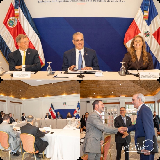 Abinader sostiene encuentro con empresarios de Costa Rica