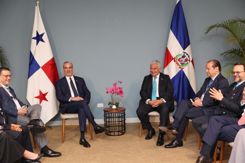 Presidente Abinader se reune con su homólogo panameño José Raúl Mulino para afianzar cooperación bilateral e impulsar comercio, turismo e inversiones