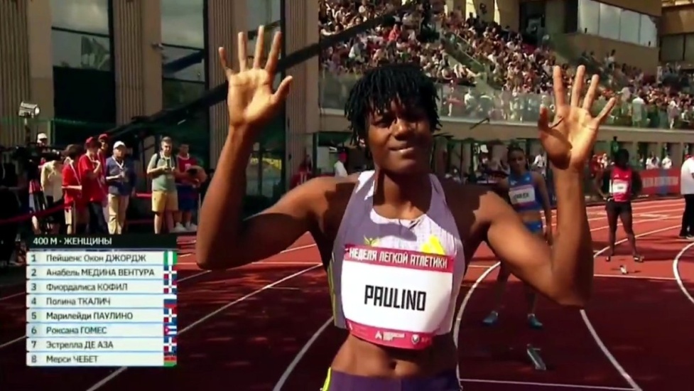 Marileidy Paulino inicia temporada 2026 con victoria en los 400 metros planos en Rusia