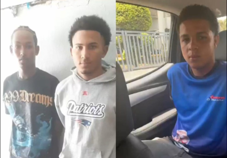 Policía apresa a tres hombres captados en un video "calibrando" vestido de mujer en Cotuí