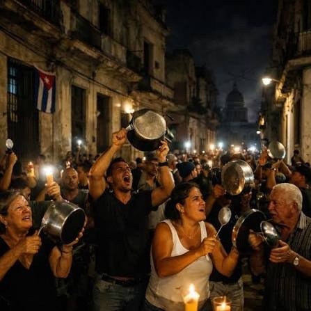 Otra vez la noche de este martes sonaron las cacerolas en Santo Domingo contra la llamada "Ley mordaza"
