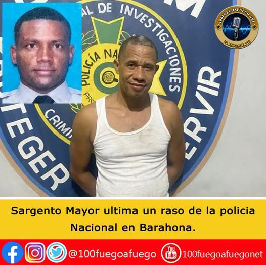 Sargento mata a raso de la Policía en Barahona tras una discusión