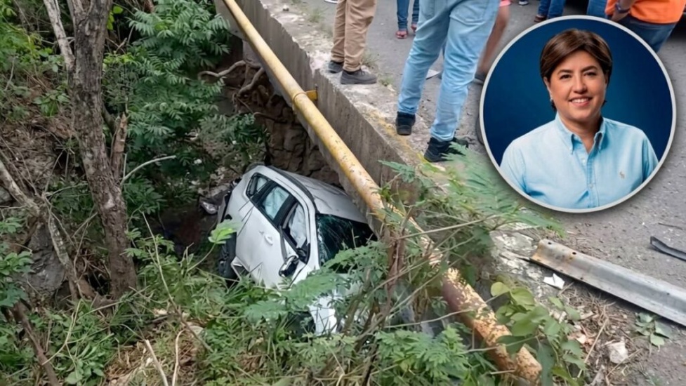 Gobernadora de Dajabón sufre aparatoso accidente al chocar con camión 